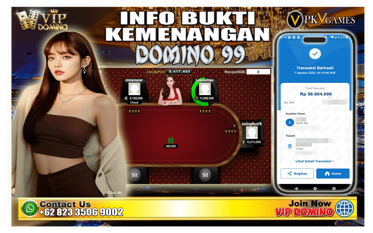 Kemenangan Fantastis Bermain Domino99 di VIPDOMINO