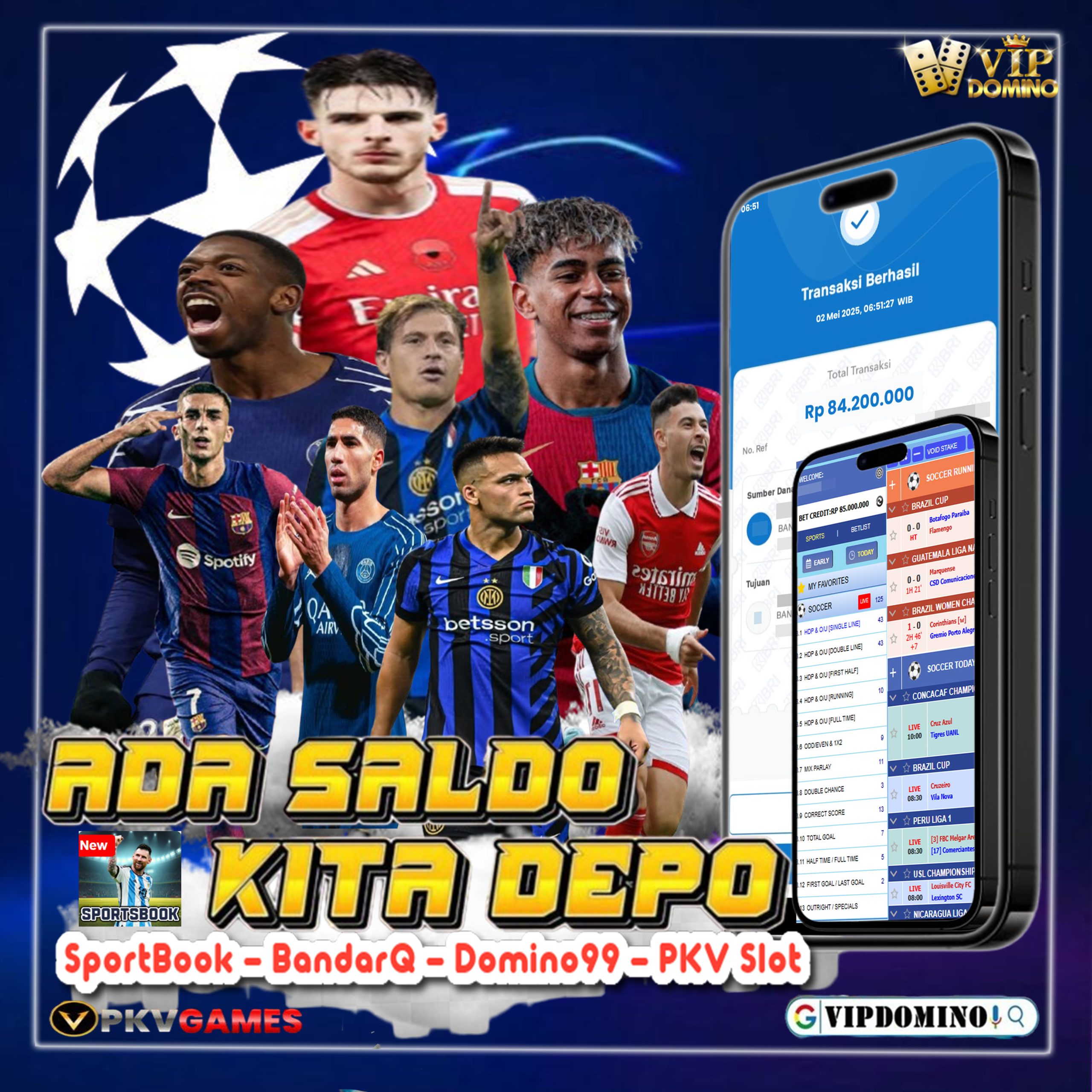 Kemenangan Bermain Sportsbook di VIP Domino