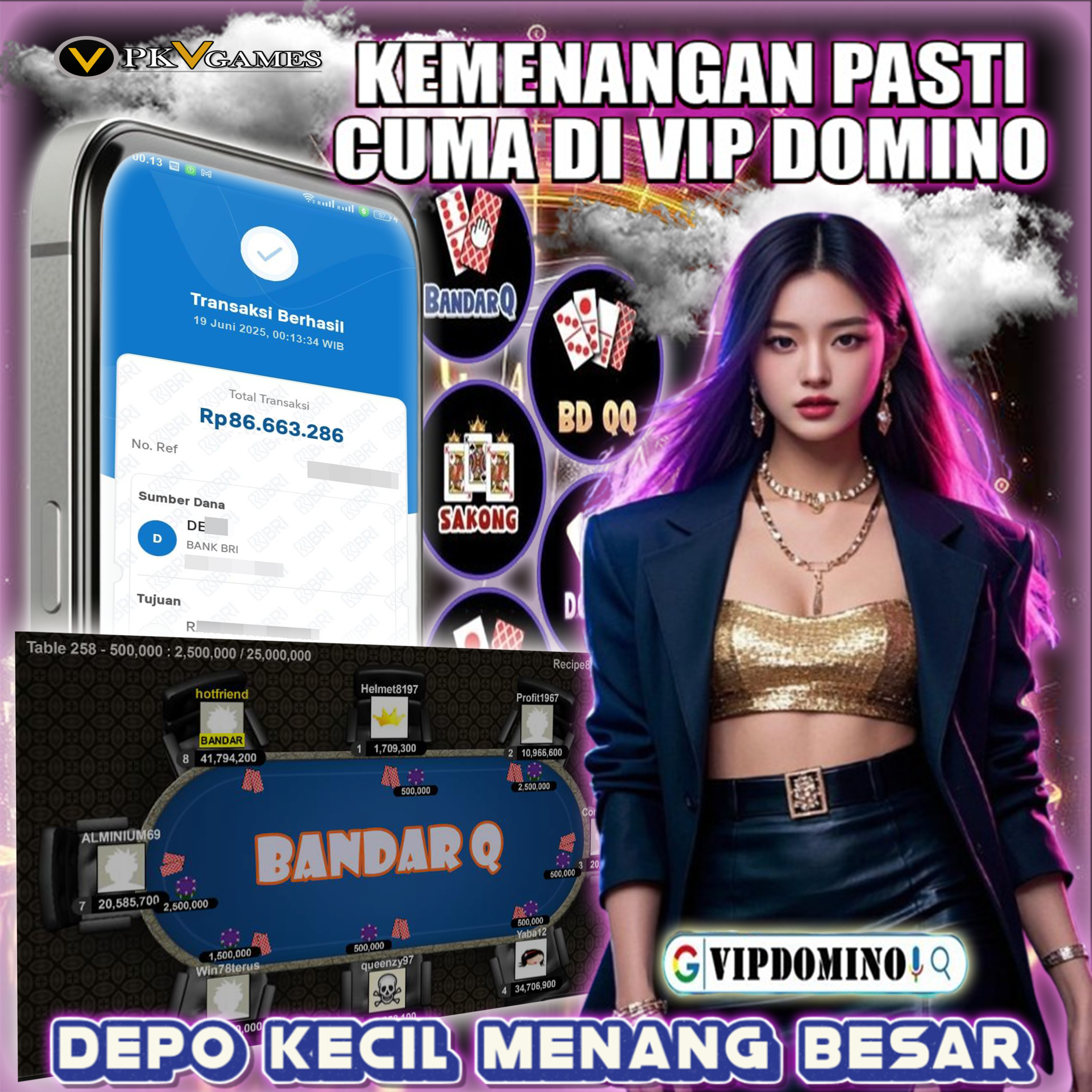 Menang Besar 86 Juta Hari Ini Bermain di VIPDOMINO