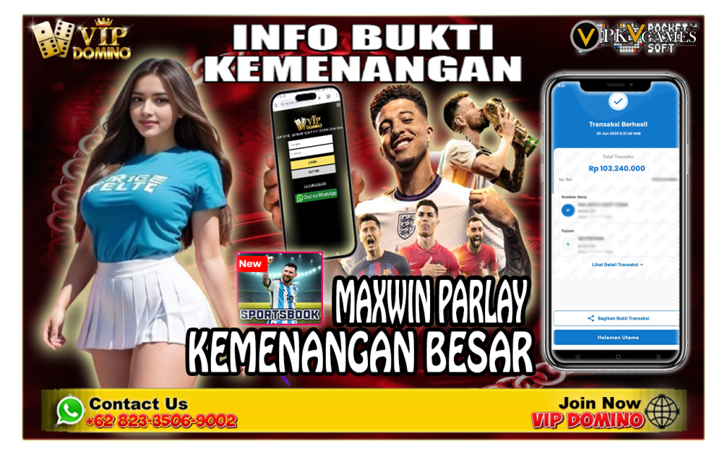 Menang Parlay 103 Juta di VIPDOMINO — Satu Tiket, Cuan Fantastis!