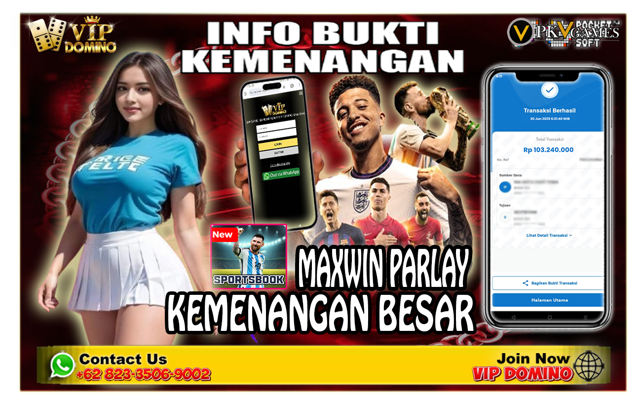 Menang Parlay 103 Juta di VIPDOMINO — Satu Tiket, Cuan Fantastis!