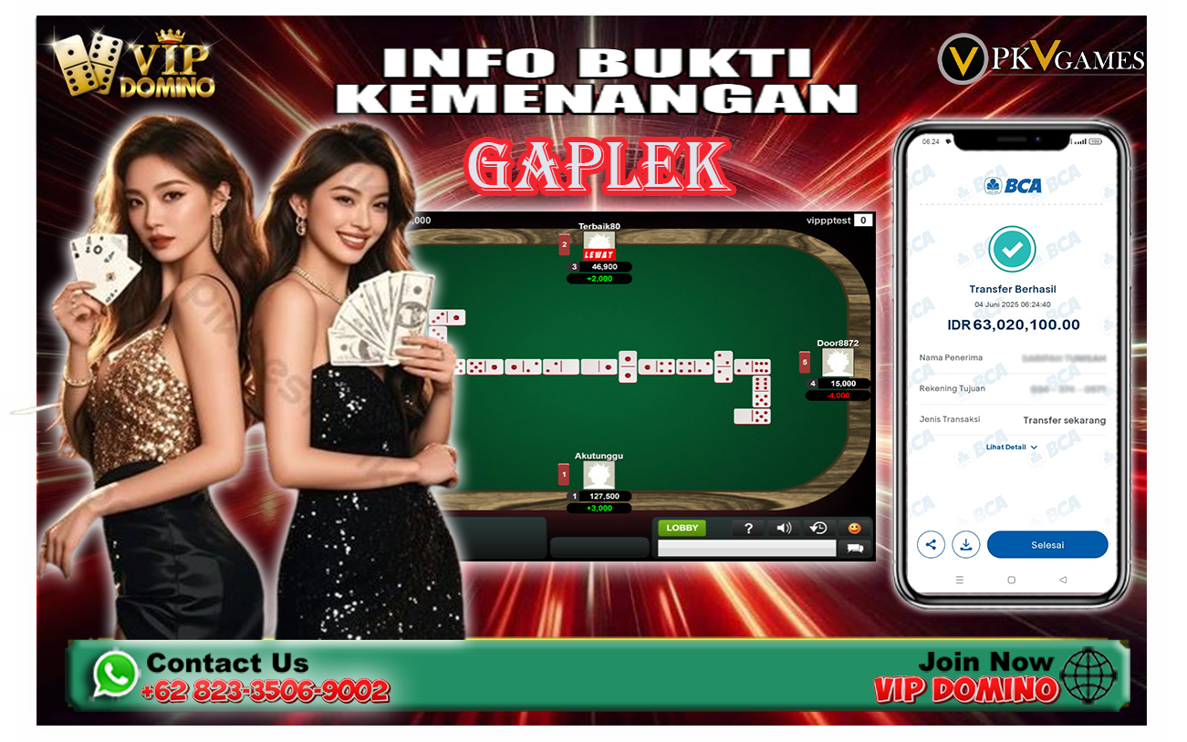Menang Besar Bermain Gaplek di VIPDomino