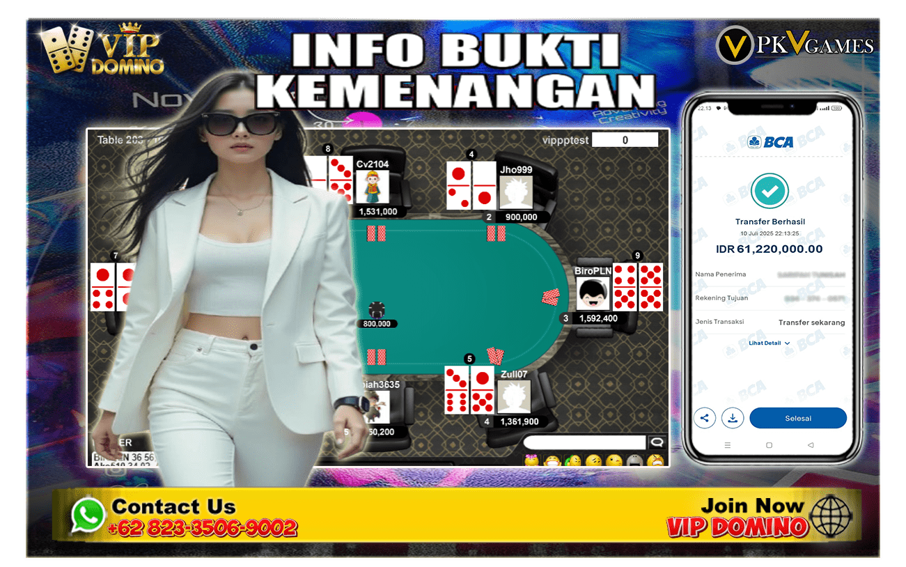 🃏 Menang 61 Juta di Game AduQ – Bukti Gacor VIPDOMINO Bukan Isapan Jempol!
