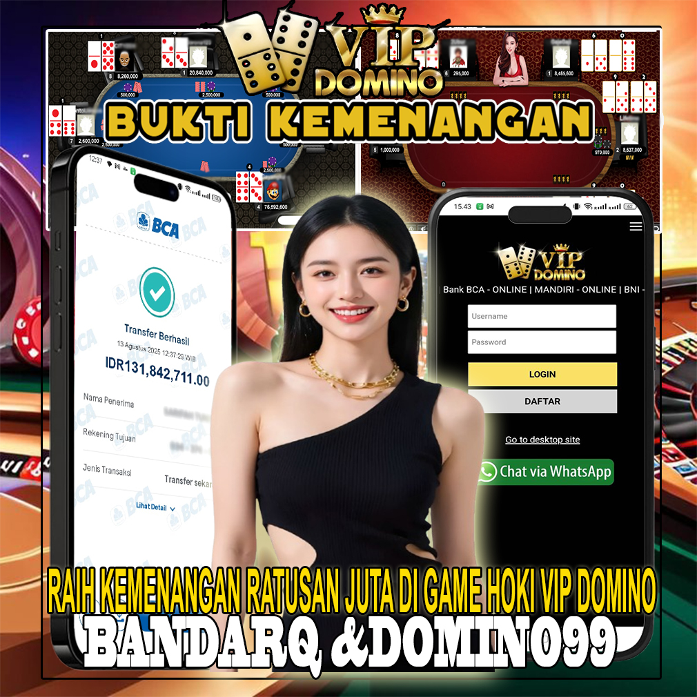 Menang Besar 131 Juta di VIP DOMINO – Kombinasi Emas BandarQ & Domino99! 💰🔥