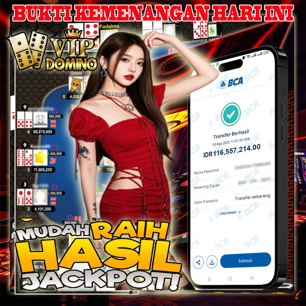 🏆 Jackpot Fantastis! Menang 116 Juta di VIP DOMINO – Situs Gacor & Terpercaya