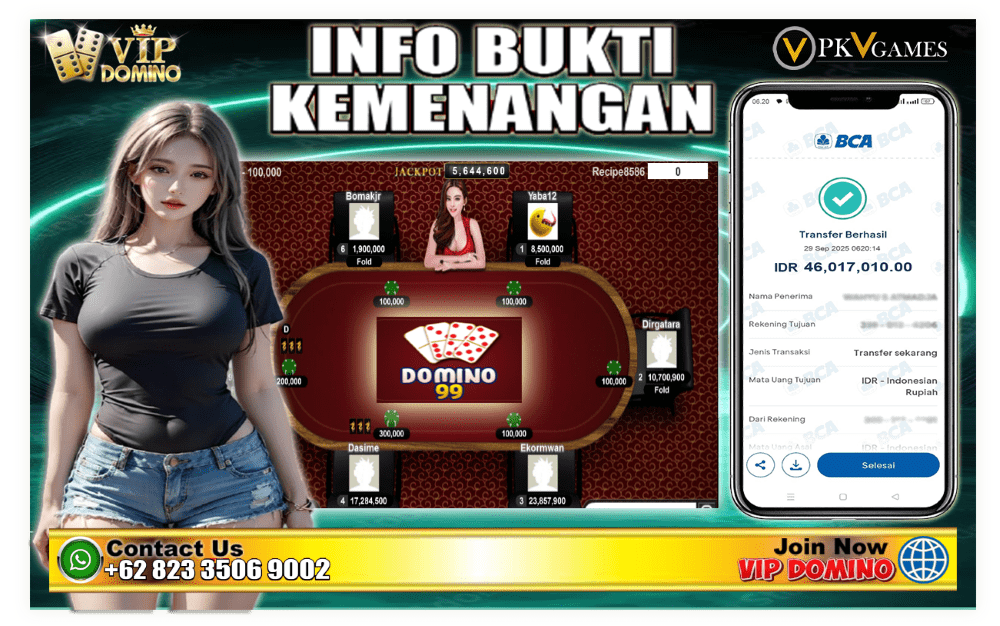 Kemenangan Besar Bermain Domino99 di VIP DOMINO Situs Gacor Terbaik