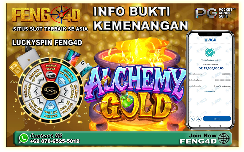 Detail Kemenangan Slot Alchemy Gold Rp 15 Juta