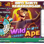 Bukti Kemenangan Slot Wild Ape 3258 PG SOFT Raup Rp 18 Juta di Feng4D