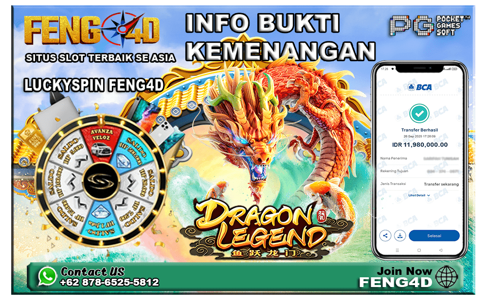 Kemenangan Bermain Dragon Legend PG Soft di FENG4D!