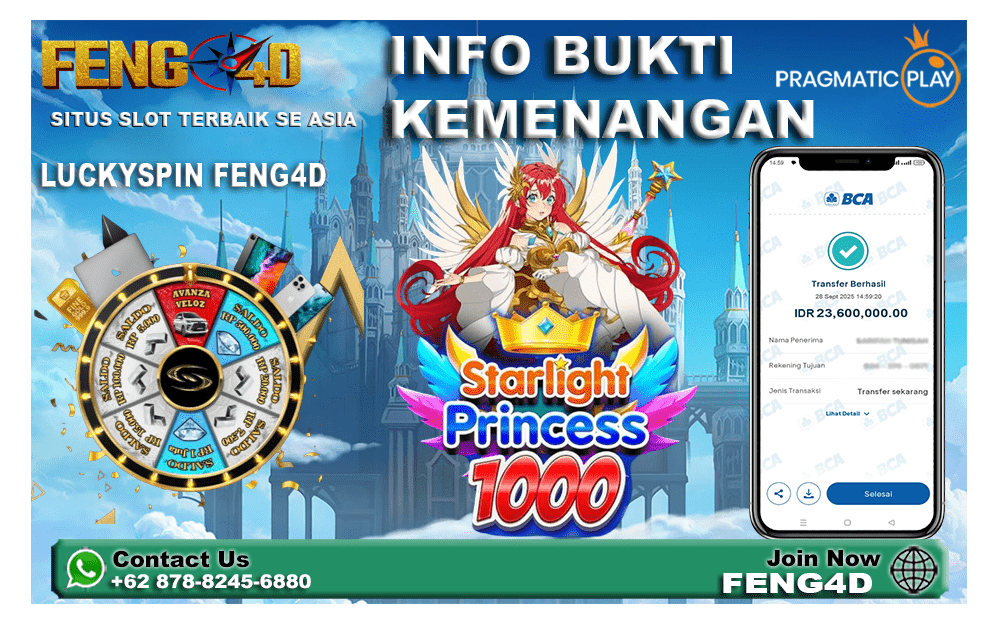 Kemenangan Spektakuler Starlight Princess 1000 di FENG4D