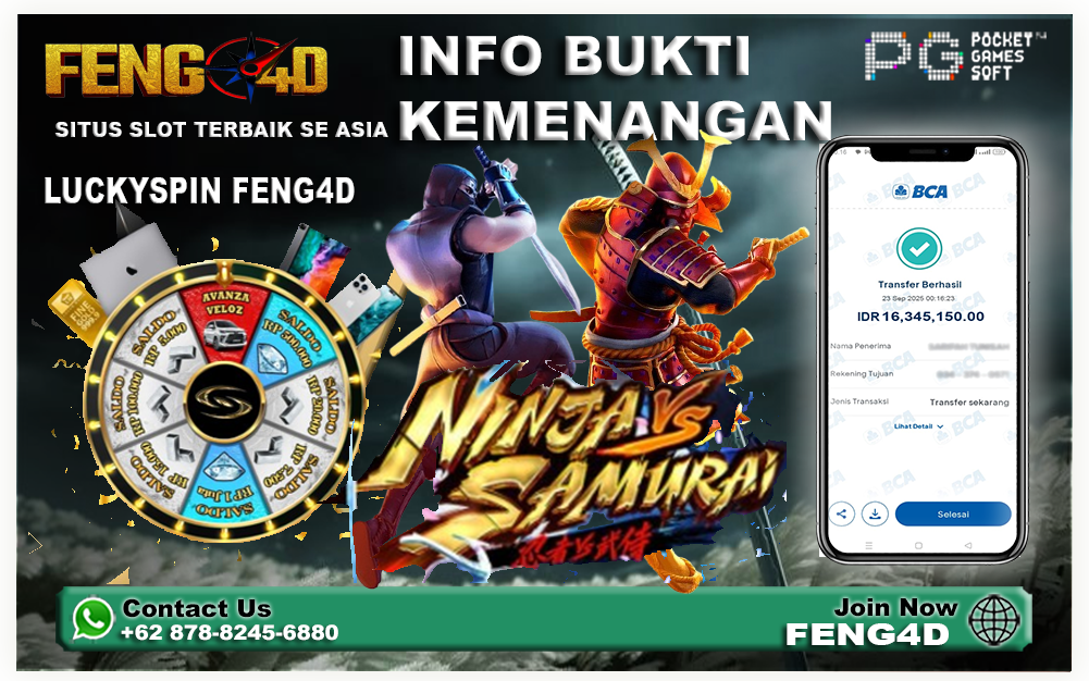 JEPE Pasti Bermain Ninja vs Samurai di FENG4D