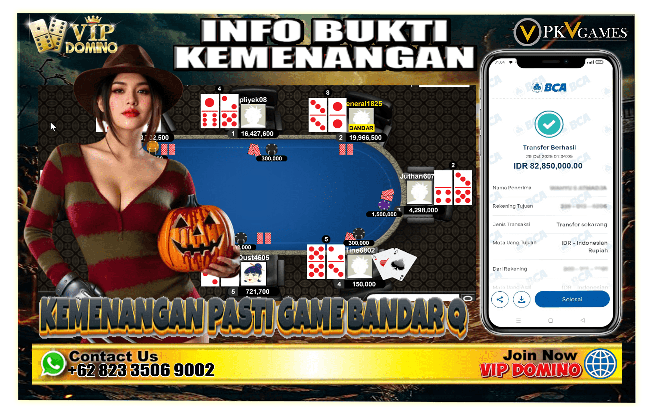 Mau Pasti JEPE? Cukup Main BandarQ di VIPDOMINO β Pasti Hoki, Pasti Cuan! π°