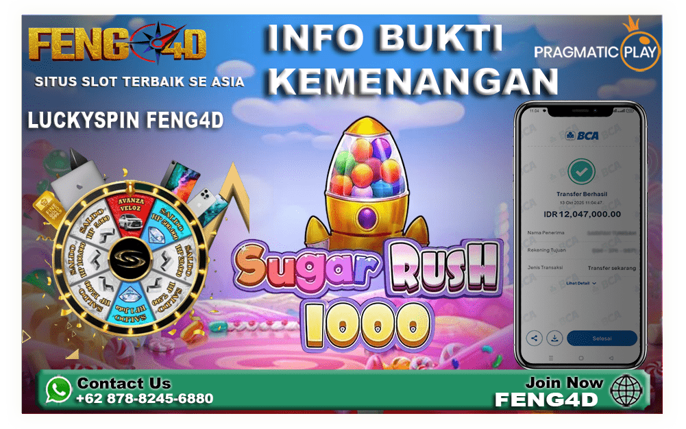 Kemenangan Besar Bermain Sugar Rush 1000 di FENG4D