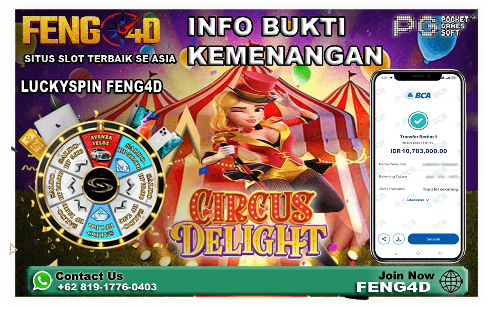 Kemenangan Bermain Circus Delight di FENG4D