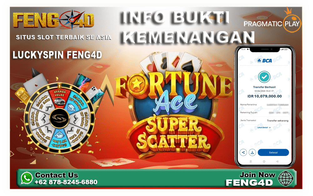 Kemenangan Besar Bermain Fortune Ace Super Scatter di FENG4D