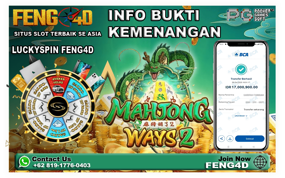 Kemenangan Bermain Mahjong Ways 2 di FENG4D