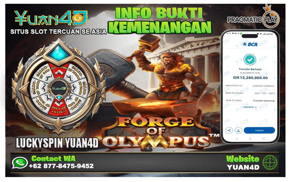Kemenangan Spektakuler Bermain Forge of Olympus di YUAN4D