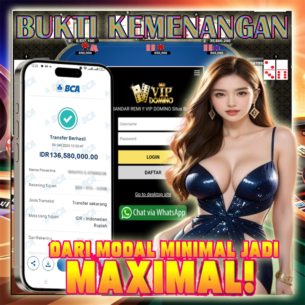 💰 Kemenangan Hebat! 136 Juta Berhasil Diraih di Game Hoki VIP DOMINO Situs Gacor Terpercaya