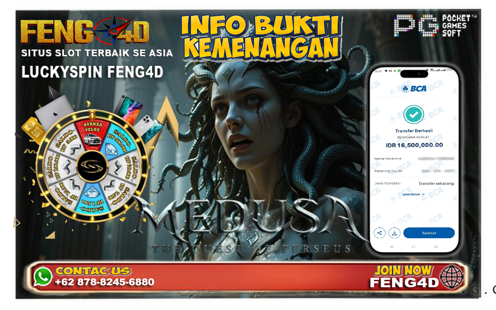 Medusa 2 Slot Gacor: Maxwin Spektakuler di FENG4D