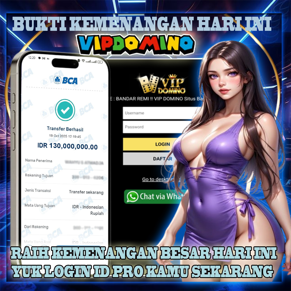 💎 Kemenangan 130 Juta Bermain di VIP DOMINO Hari Ini