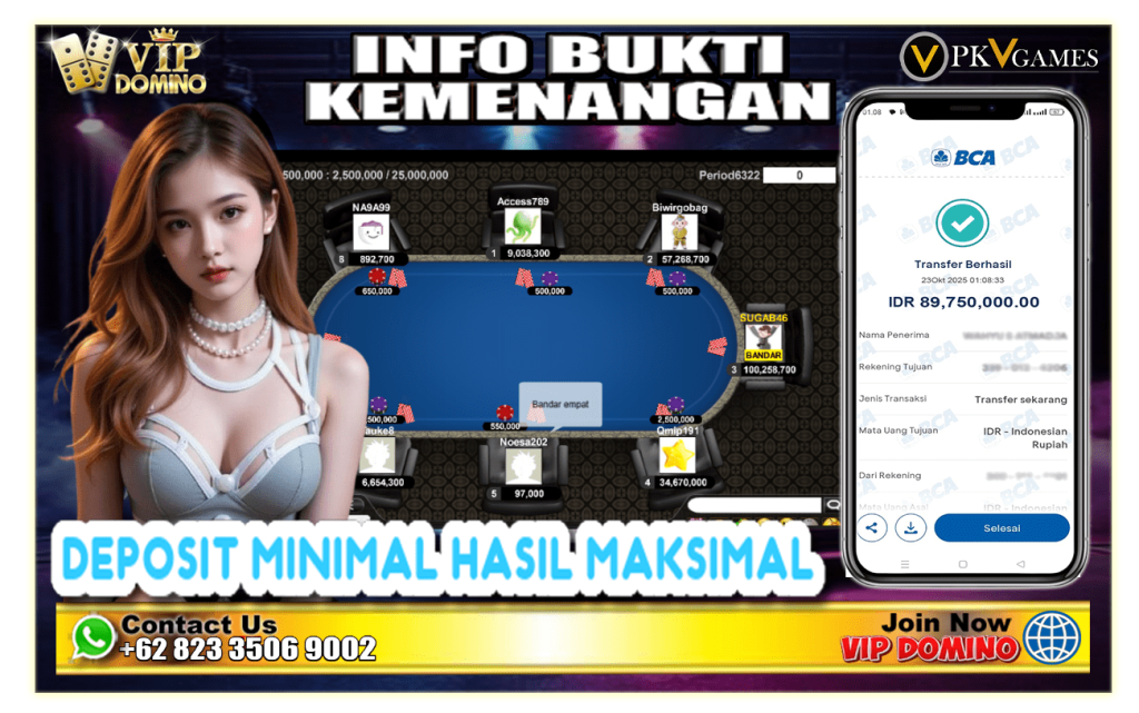 Wede Fantastis Cuma Bisa Bermain di PKV Games VIP DOMINO!