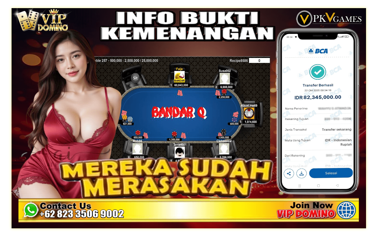 Akhir Bulan Tetap Gacor Bermain di VIP DOMINO — Bukti Nyata Kemenangan & Trik Jitu Menang Besar! 🎉