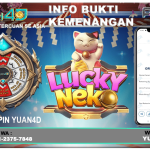Bukti Kemenangan Lucky Neko di YUAN4D – Kucing Keberuntungan Pembawa Jackpot Besar!