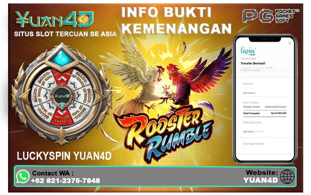 Bukti Kemenangan Bermain Rooster Rumble di YUAN4D – Sabung Ayam Pembawa Cuan!