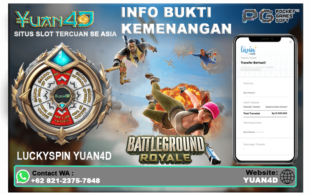Bukti Kemenangan Battleground Royale di YUAN4D – Aksi Seru dan Kemenangan Fantastis dari Medan Perang!