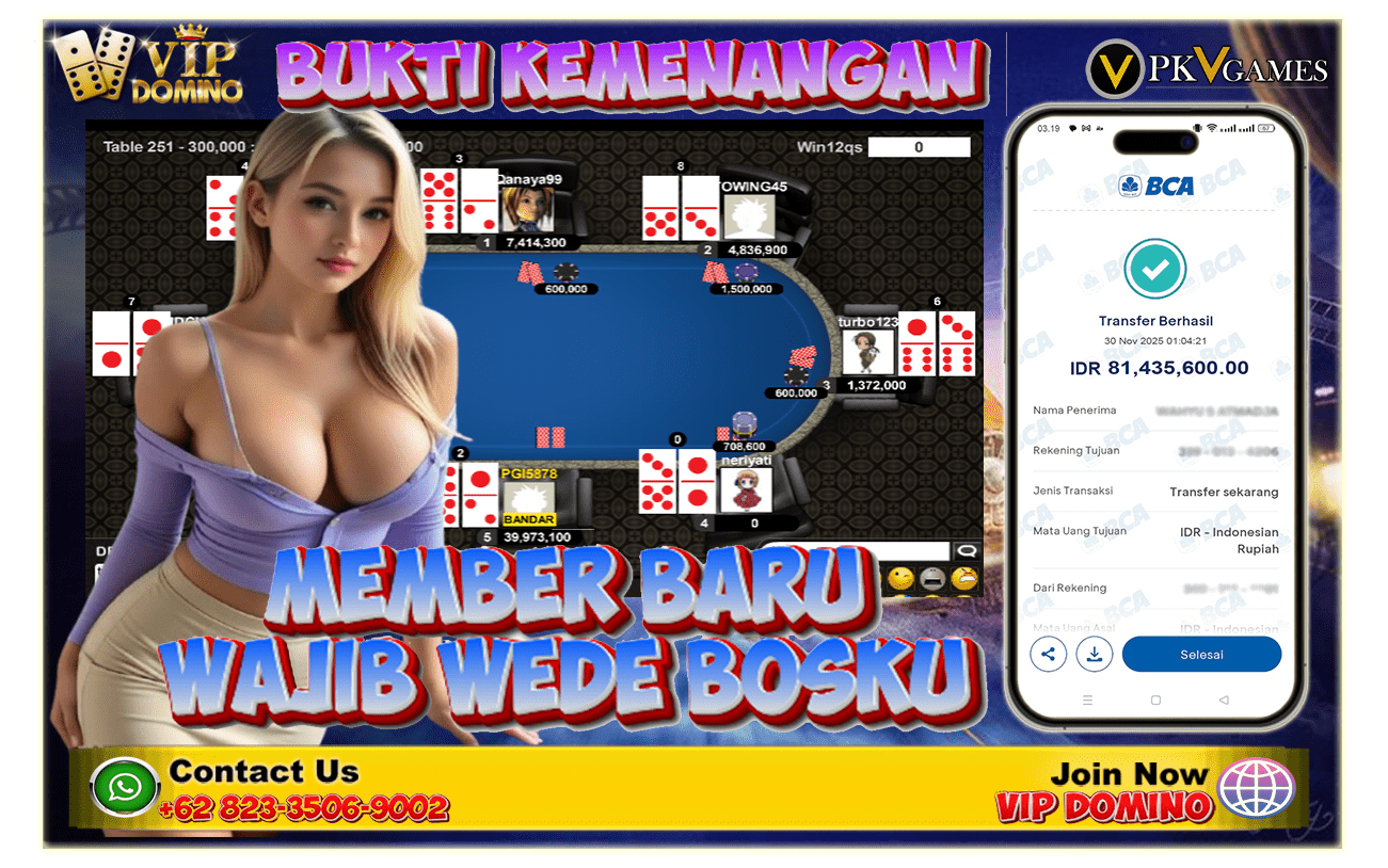 TERBUKTI TETAP GACOR WALAU AKHIR BULAN – JEPE 81 Juta di VIP DOMINO, DIBAYAR LUNAS TANPA RIBET