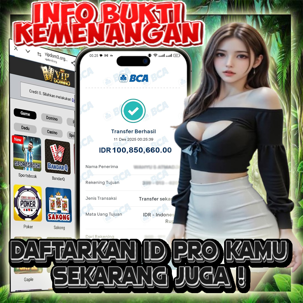Kemenangan 100 Juta di PKV Game VIP Domino: Kisah Pemain yang Berhasil Mengatur Ritme & Strategi