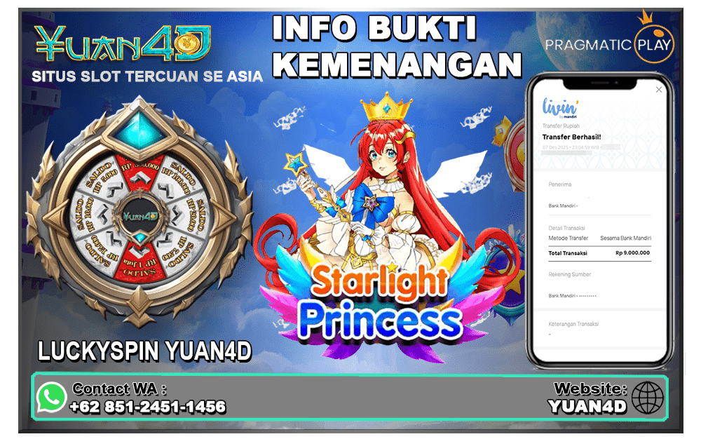 Kemenangan Besar di Slot Starlight Princess – Putri Cahaya Hadirkan Super Win!