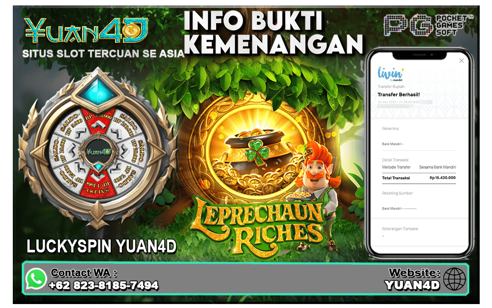 Kemenangan Fantastis Slot Leprechaun Riches – Keberuntungan Irlandia Bikin Saldo Meledak!