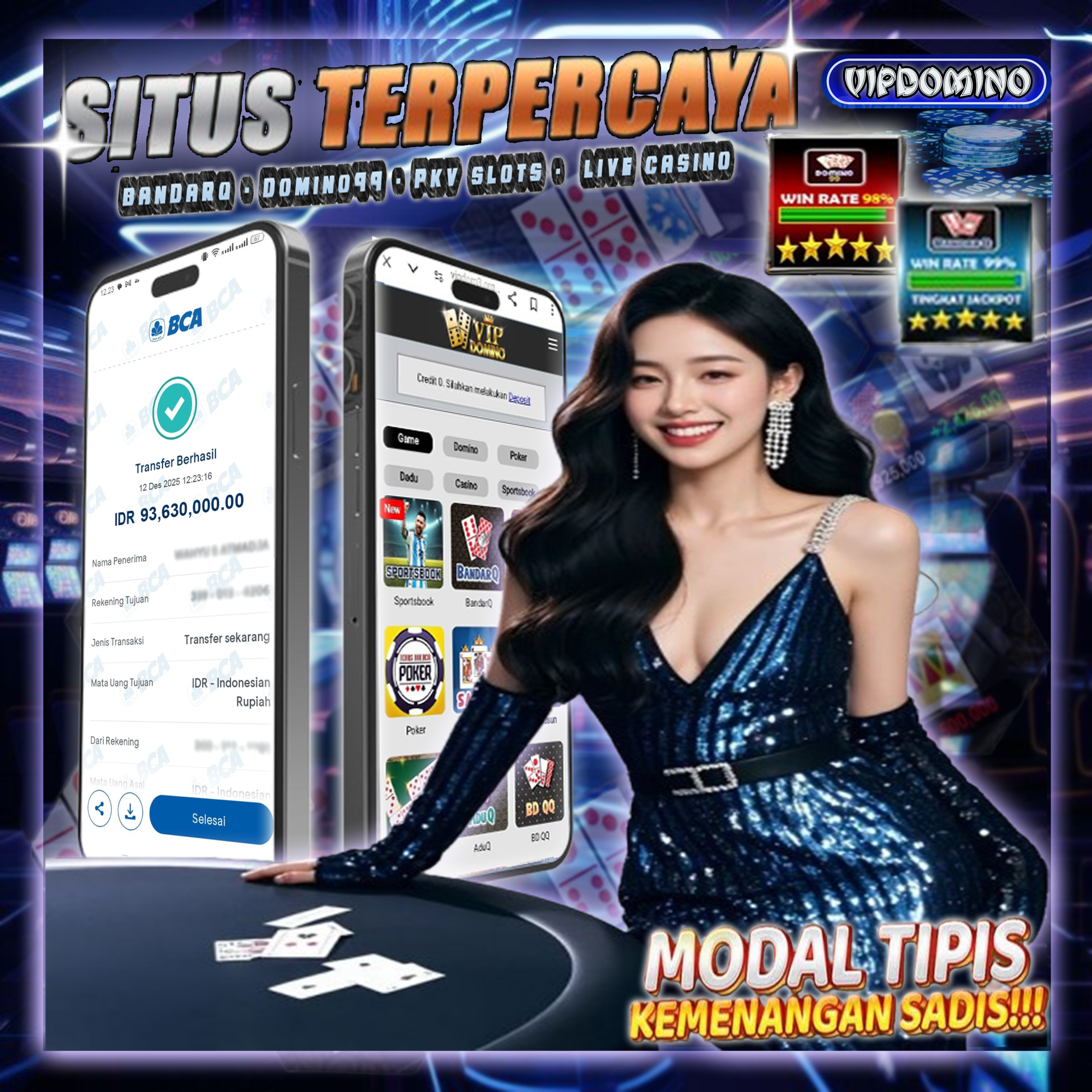 Kemenangan Besar di BandarQ! Member VIPDOMINO Sukses Raih Profit Fantastis Hari Ini