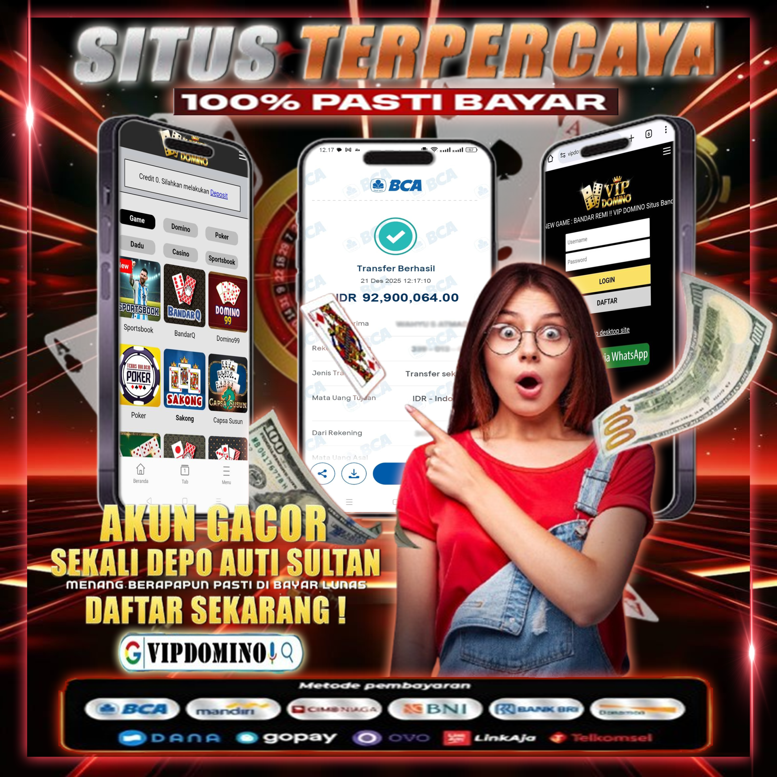 VIPDOMINO Game Terbaik! Pemain Berhasil Raih Kemenangan Fantastis 92 Juta