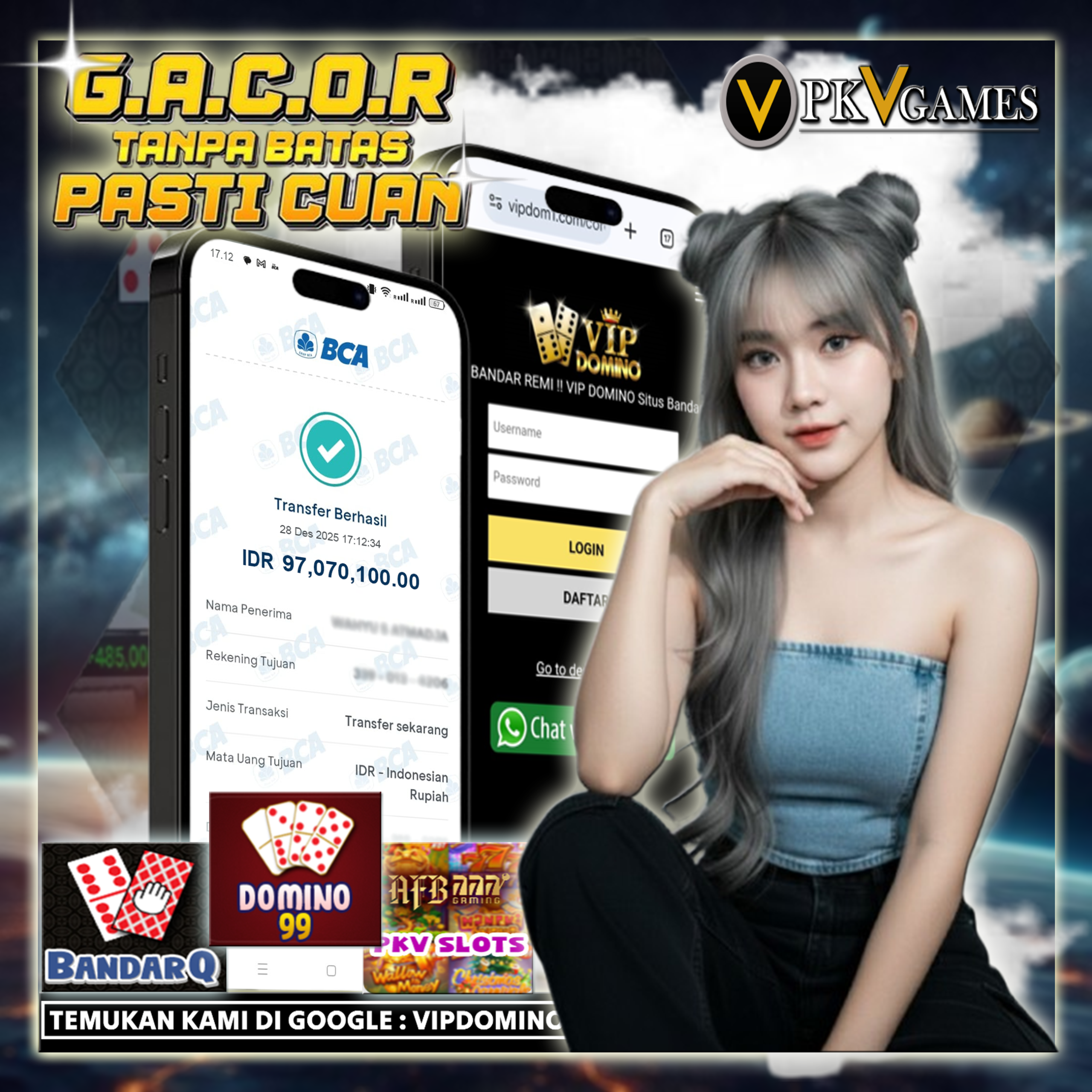 Kemenangan Spektakuler Rp97.070.000 di VIPDomino, Bukti Situs Gacor Masih Membayar!