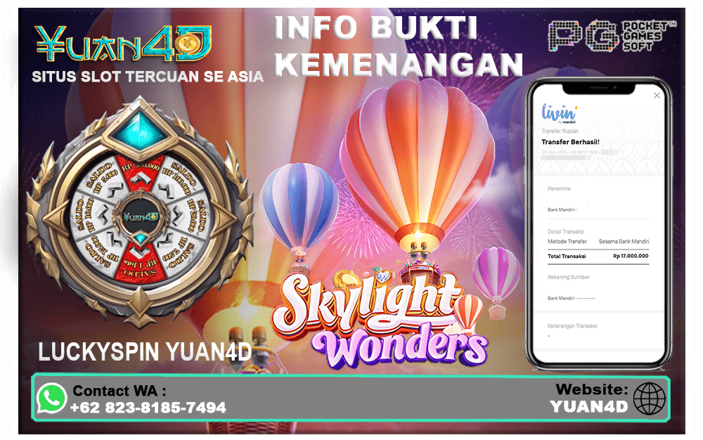 Kemenangan Spektakuler Slot Skylight Wonders, Sekali Spin Cuan Mengalir Deras