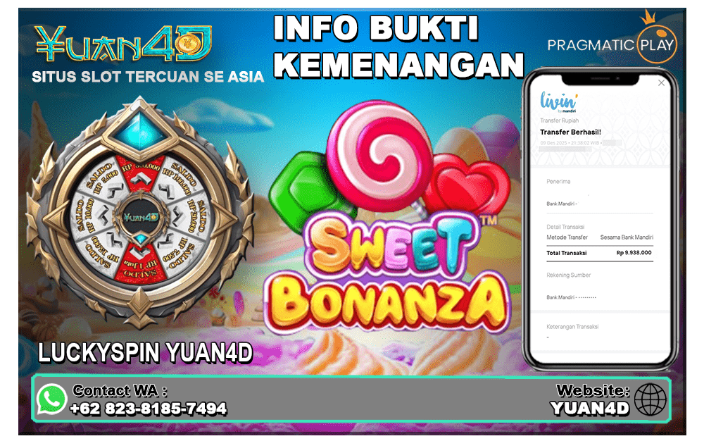 Kemenangan Manis di Slot Sweet Bonanza – Scatter Pecah, Cuan Mengalir Deras!
