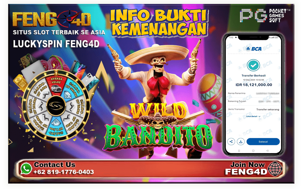 kemenangan bermain Wild Bandito