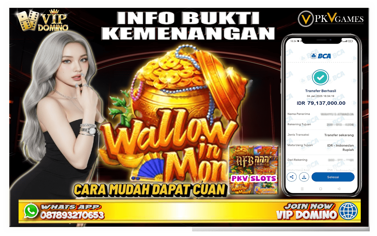 Kembali dengan Kemenangan Fantastis di VIPDOMINO! PKV Slot Tak Kalah Menarik, Raih Rp79.137.000 Sore Ini! 💰