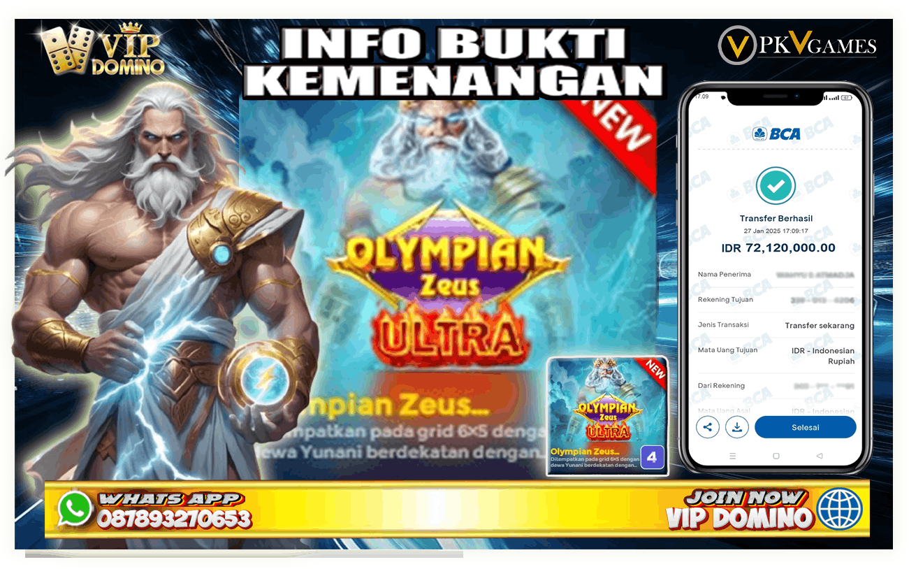 Petir Zeus Membawa Cuan! Kemenangan 72 Juta di Olympian Zeus Ultra ⚡