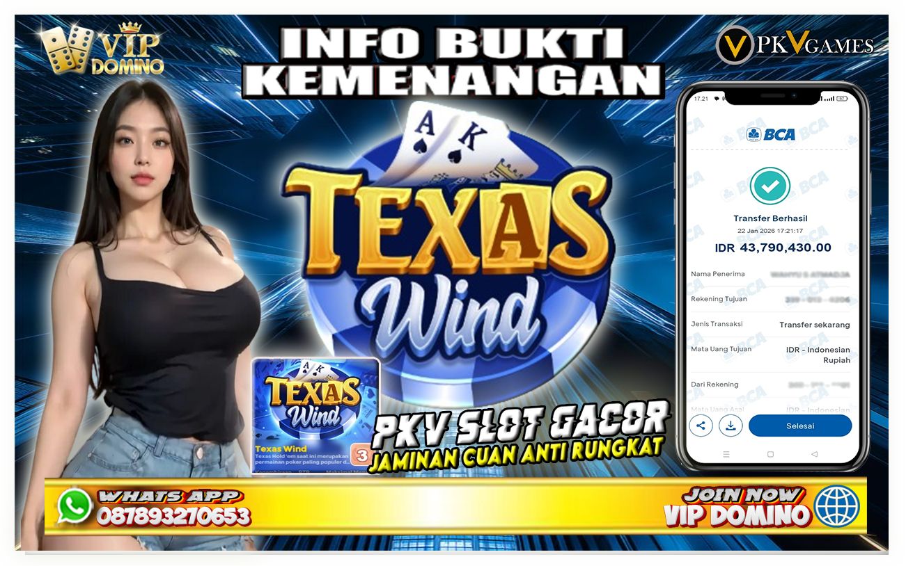 Kemenangan Fantastis PKV Slot Texas Wild