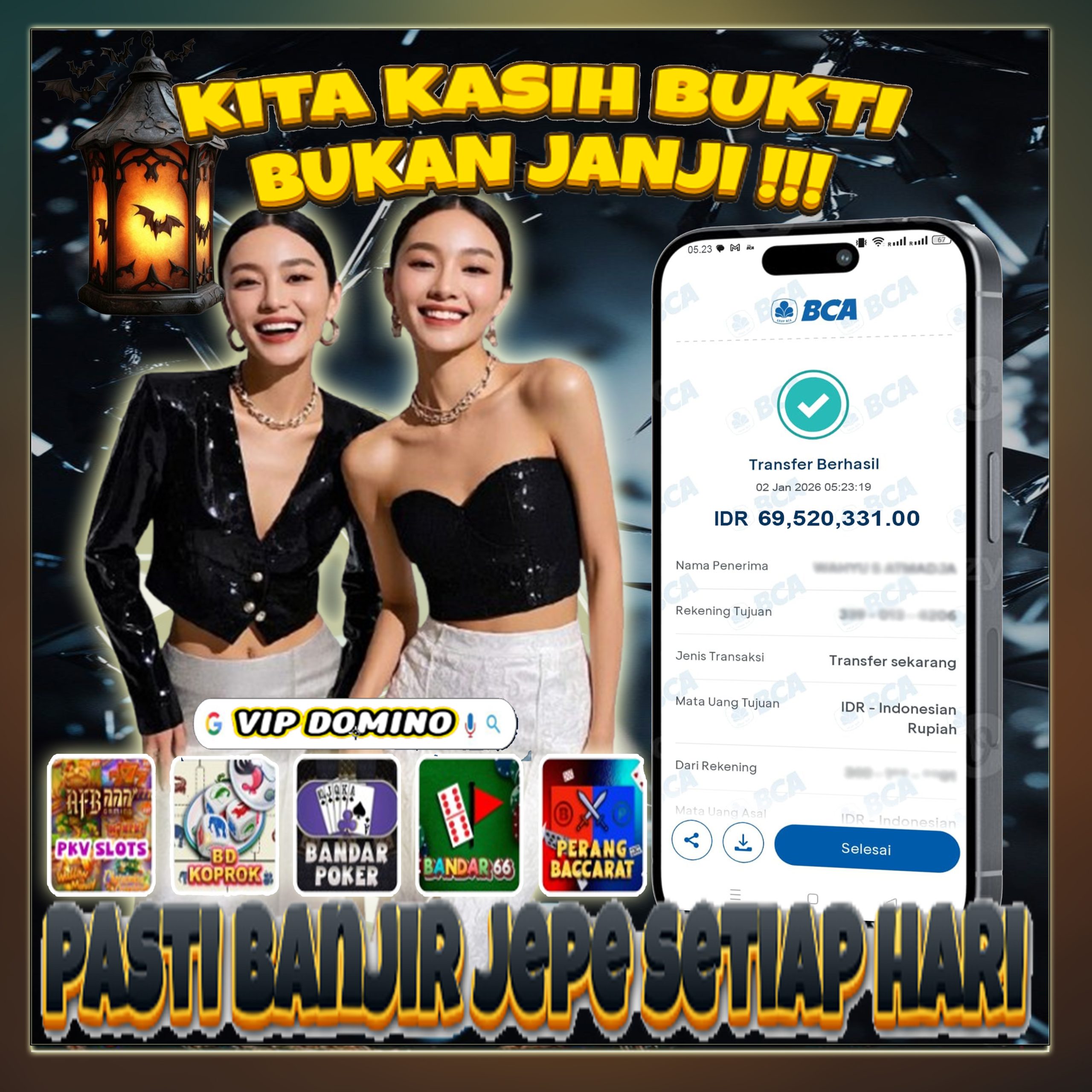 ๐ Kemenangan Fantastis 69 Juta Bermain di VIP Domino Sekarang, Bukti Nyata Situs Terpercaya!