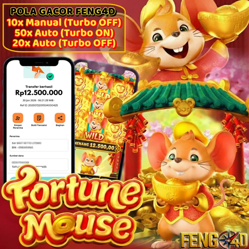 Bukti WD 12 Juta! Terbongkar Pola Gacor Fortune Mouse FENG4D Hari Ini