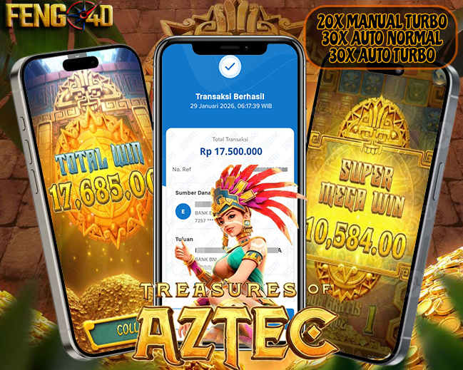 Bukti WD Nyata 17 Juta!! Bongkar Pola Gacor Treasures of Aztec PGSOFT di FENG4D Hari Ini