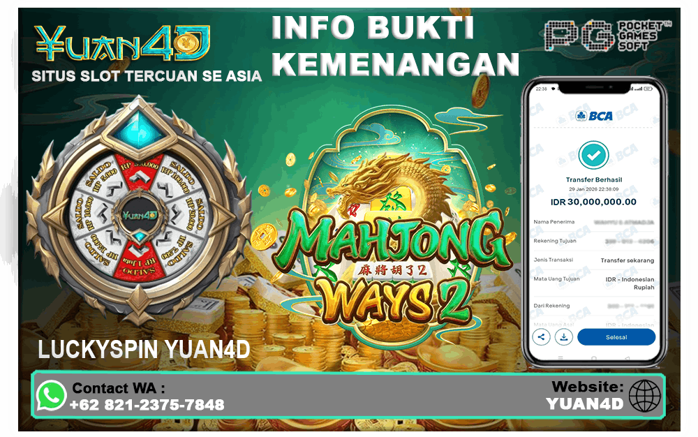 Kemenangan Slot Mahjong Ways 2, Kombinasi Tile Emas Bikin Cuan Mengalir