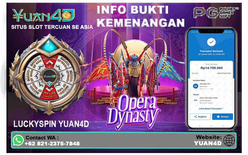 Kemenangan Slot Opera Dynasty, Harmoni Keberuntungan Mengalun Jadi Cuan
