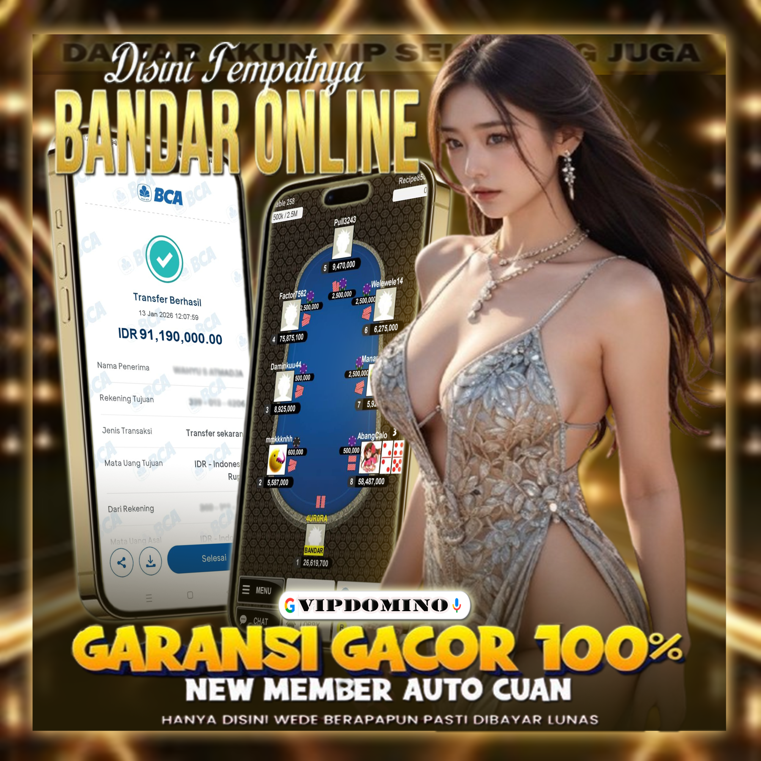 Kemenangan Seru Bermain BandarQ di VIPDOMINO, WD Lancar & Terpercaya