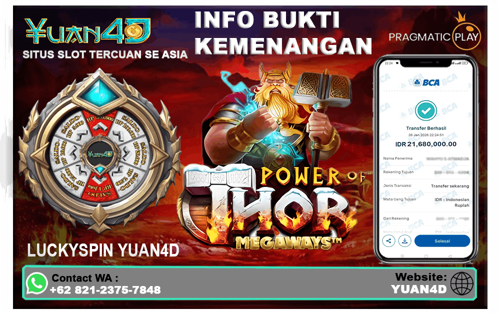 Kemenangan Slot Power of Thor Megaways, Palu Dewa Petir Hantarkan Cuan Besar