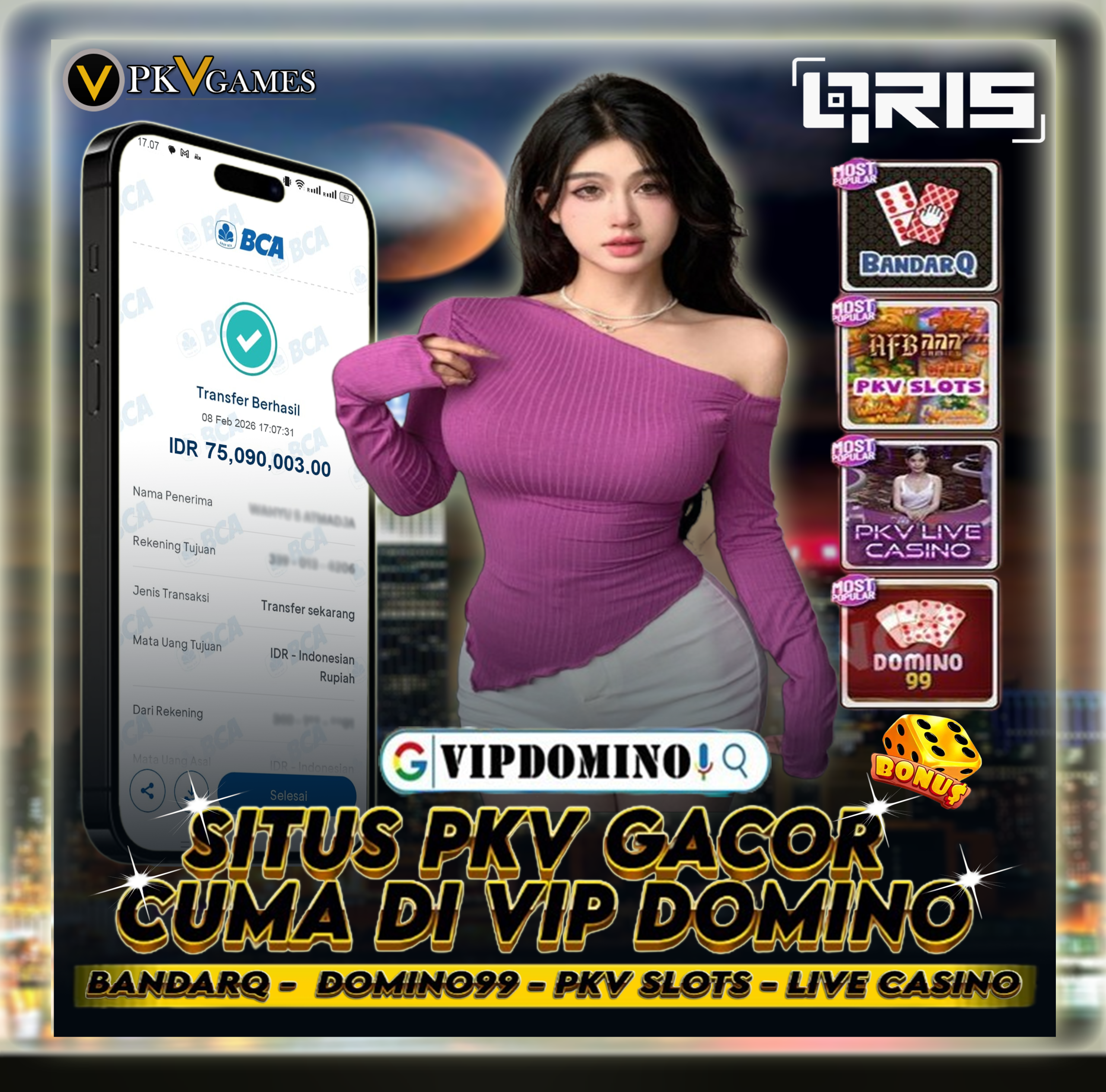 Kemenangan Hari Ini Berhasil Raih 75 Juta